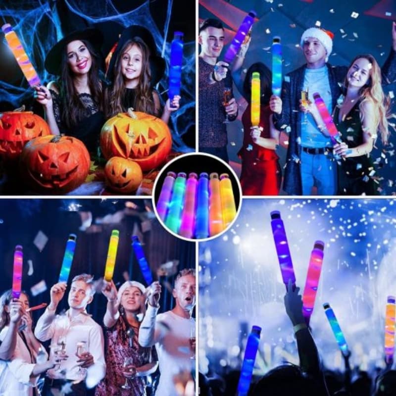 12 Pieces LED Stretch Pop Tubes Fidget toy best gift for kids