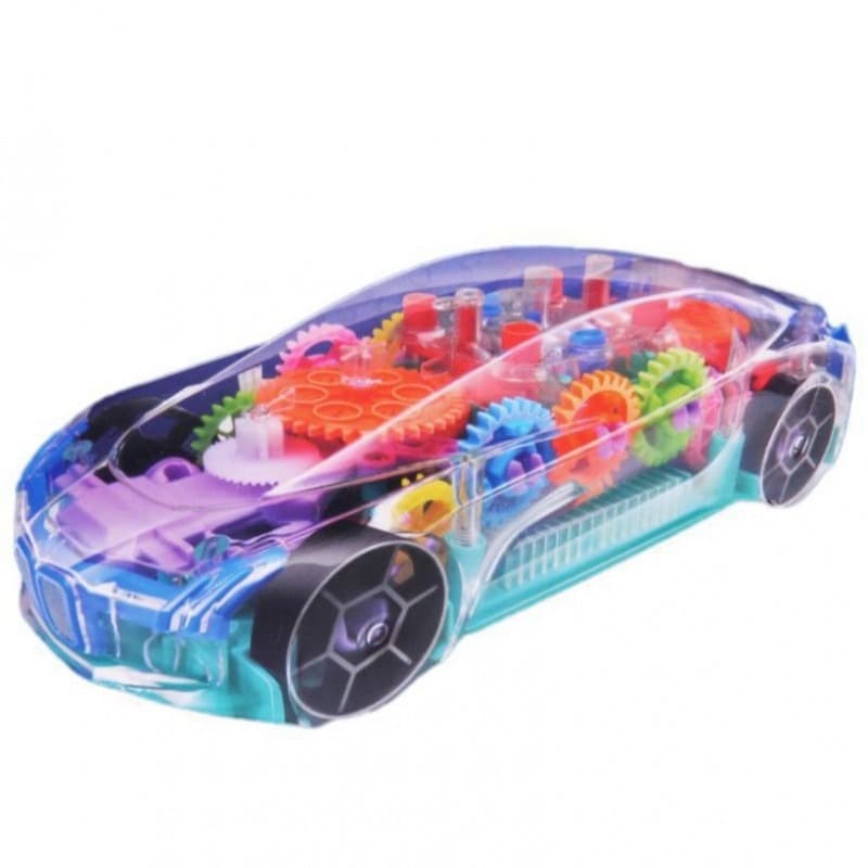 CONCEPT RACING 3D LIGHTS AND MUSICAL, CRYSTAL TRANSPARENT GEARS (GARARI) CA