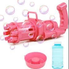 Bubble Gun Bubble Blaster 8-Hole Automatic Bubble Maker Machine Electric Bu