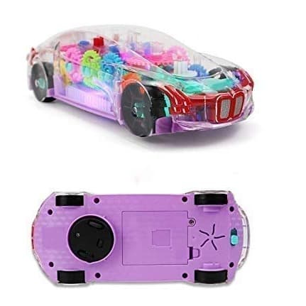CONCEPT RACING 3D LIGHTS AND MUSICAL, CRYSTAL TRANSPARENT GEARS (GARARI) CA
